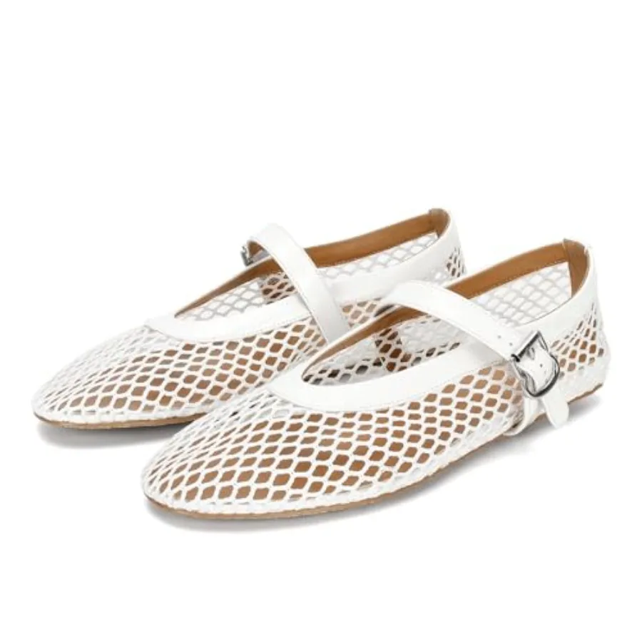 DOEYG Mesh Ballet Flats for Women Buckle Strap Comfy Casual Office Fishnet Ballerina Flat Shoes
DOEYG Mesh Ballet Flats for Women Buckle Strap Comfy Casual Office Fishnet Ballerina Flat Shoes
