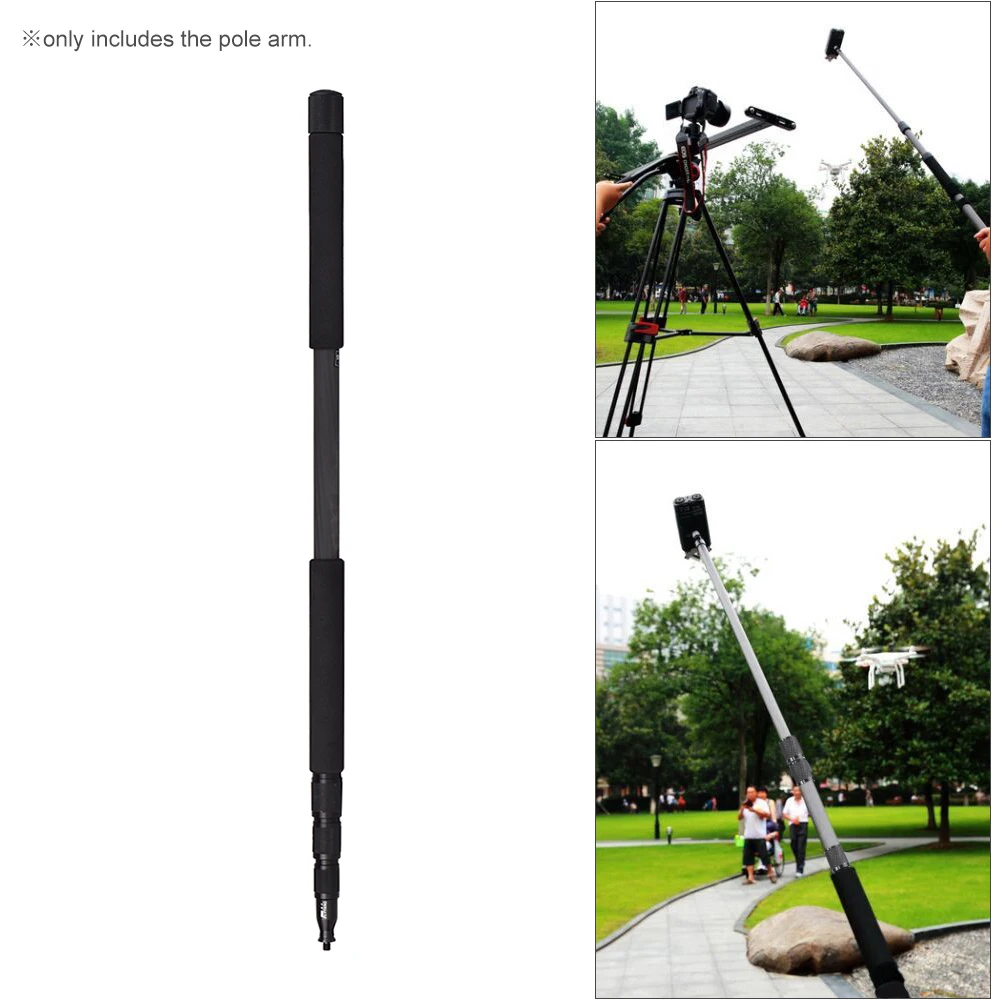 3m Lightweight Carbon Fiber 4 Sections Extendable Telescoping Microphone Boom Pole Arm Extension with 3kg Load Capacity
3m Lightweight Carbon Fiber 4 Sections Extendable Telescoping Microphone Boom Pole Arm Extension with 3kg Load Capacity