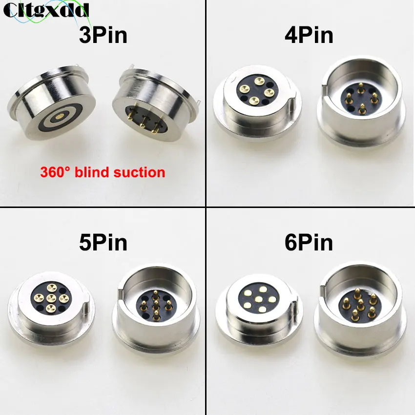 2A 5V Magnetic Pogo Pin Connector 3Pin 360° Blind Suction 4 5 6 Pin Male Female Probe DC Power Charging Signal Data Transmission
2A 5V Magnetic Pogo Pin Connector 3Pin 360° Blind Suction 4 5 6 Pin Male Female Probe DC Power Charging Signal Data Transmission