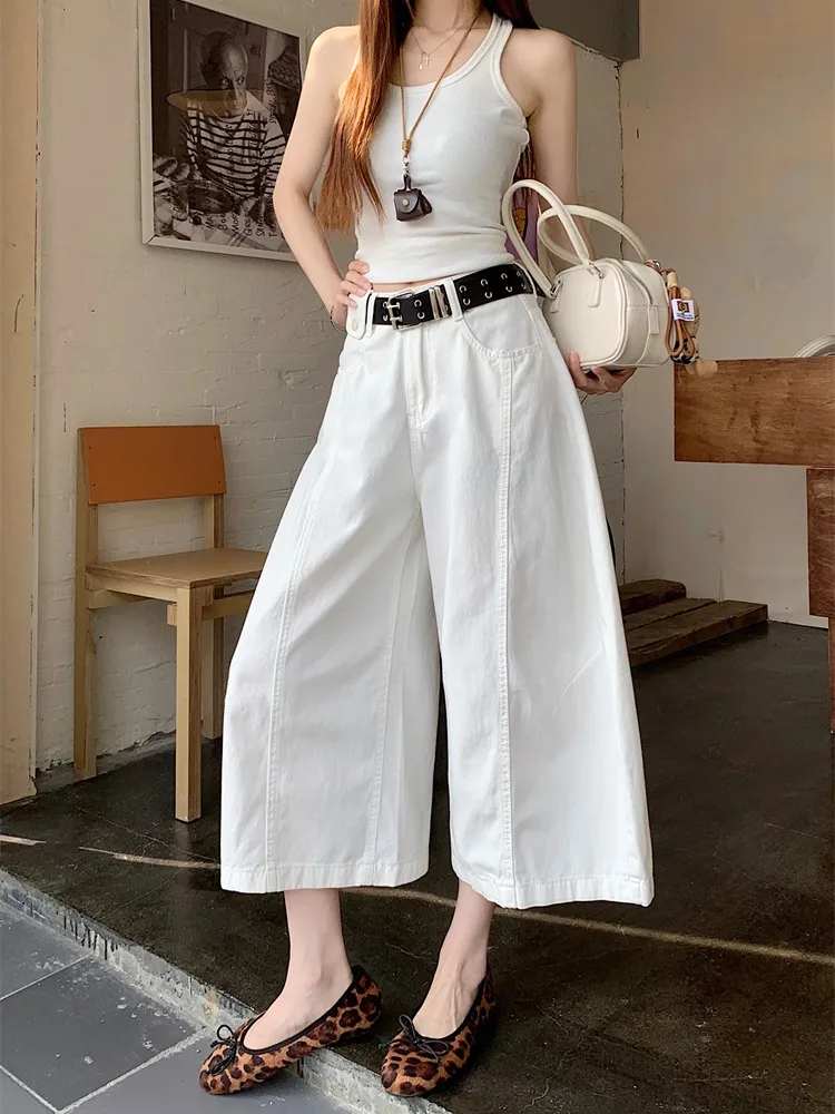 High Waist Loose Wide Leg Jeans White Eighteen Pants Straight Cut Casual Summer New Style Women's Fashion Versatile Trousers
High Waist Loose Wide Leg Jeans White Eighteen Pants Straight Cut Casual Summer New Style Women's Fashion Versatile Trousers