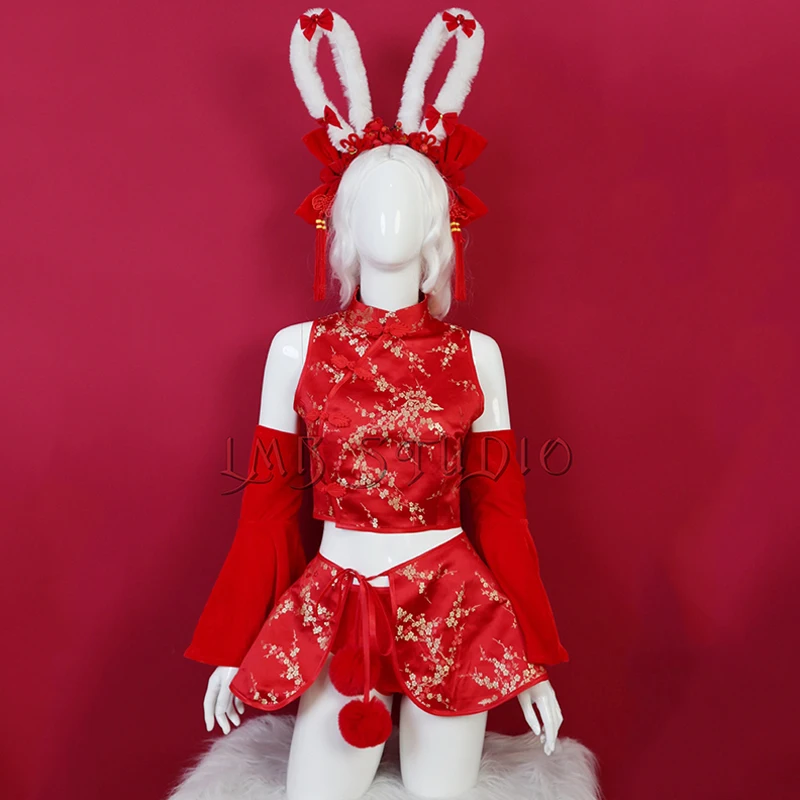 Chinese Style Stage Outfit Red Tops Skirt Headwear Carnival Party Clothes Nightclub Gogo Show Clothing Vintage Folk Costume 2559
Chinese Style Stage Outfit Red Tops Skirt Headwear Carnival Party Clothes Nightclub Gogo Show Clothing Vintage Folk Costume 2559