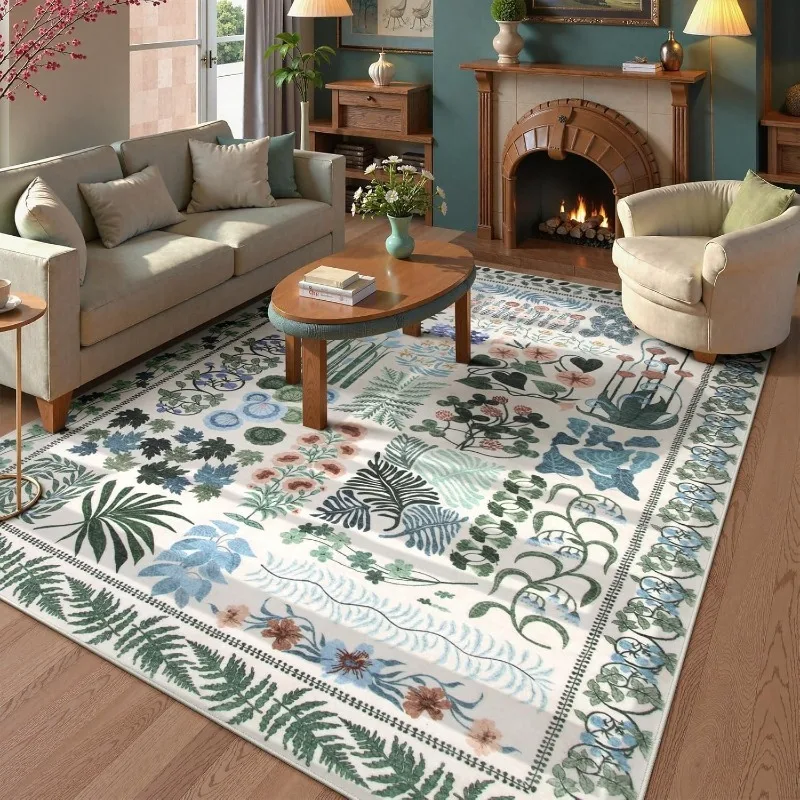 Floral Botanical Area Rug for Living Room & Bedroom – Soft Non-Slip Washable Floor Mat, Coffee Table Bedside Carpet
Floral Botanical Area Rug for Living Room & Bedroom – Soft Non-Slip Washable Floor Mat, Coffee Table Bedside Carpet