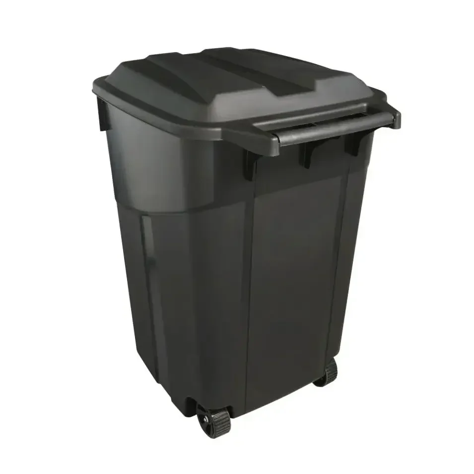 45 Gallon Heavy Duty Plastic Garbage Cans Trash Cans Rubbish Bin with Attached Lid 2 Built in Rugged Wheels Easy Grip Handle Cli
45 Gallon Heavy Duty Plastic Garbage Cans Trash Cans Rubbish Bin with Attached Lid 2 Built in Rugged Wheels Easy Grip Handle Cli