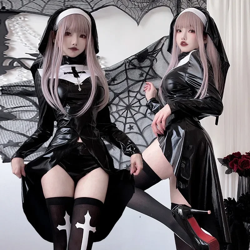 Halloween Gothic Style Vampire Nun Stage Costume Cosplay Santa Christmas Xmas New Year Lingerie Sexy Hot Erotic Sweet Heart
Halloween Gothic Style Vampire Nun Stage Costume Cosplay Santa Christmas Xmas New Year Lingerie Sexy Hot Erotic Sweet Heart