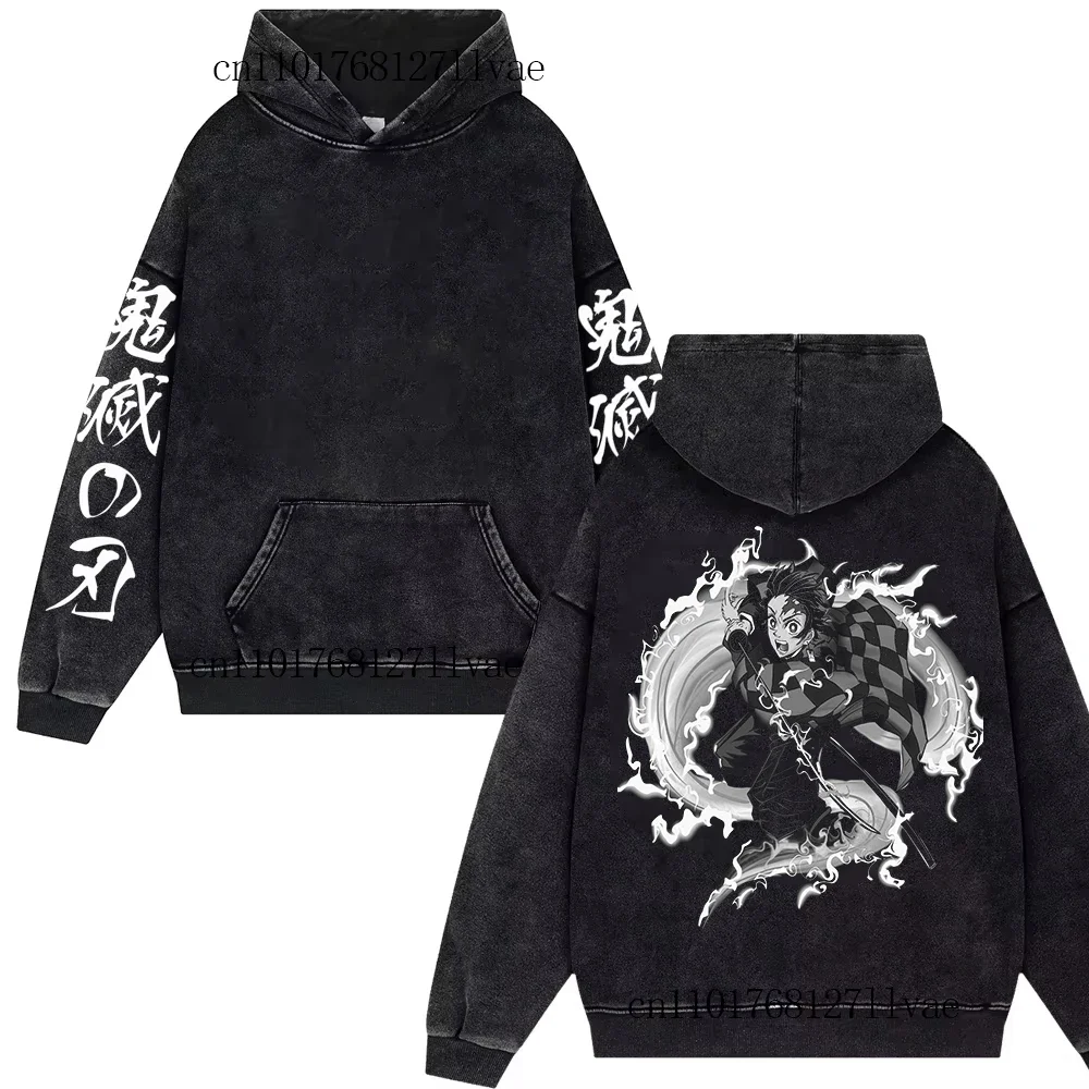 Vintage Kamado Tanjiro Washed Hoodies Demon Slayer Mens Women Harajuku Streetwear Oversize Cotton Pullover Y2k Double Sided Coat
Vintage Kamado Tanjiro Washed Hoodies Demon Slayer Mens Women Harajuku Streetwear Oversize Cotton Pullover Y2k Double Sided Coat