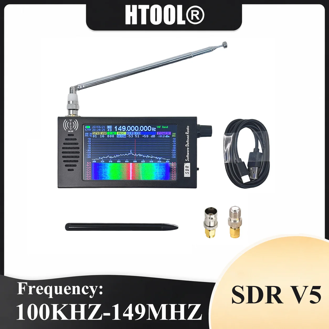 SDR V5 Radio Shortwave DSP Digital FM Radio Receiver Tranceiver SDR DSP Demodulation CW LSB AM WFM
SDR V5 Radio Shortwave DSP Digital FM Radio Receiver Tranceiver SDR DSP Demodulation CW LSB AM WFM