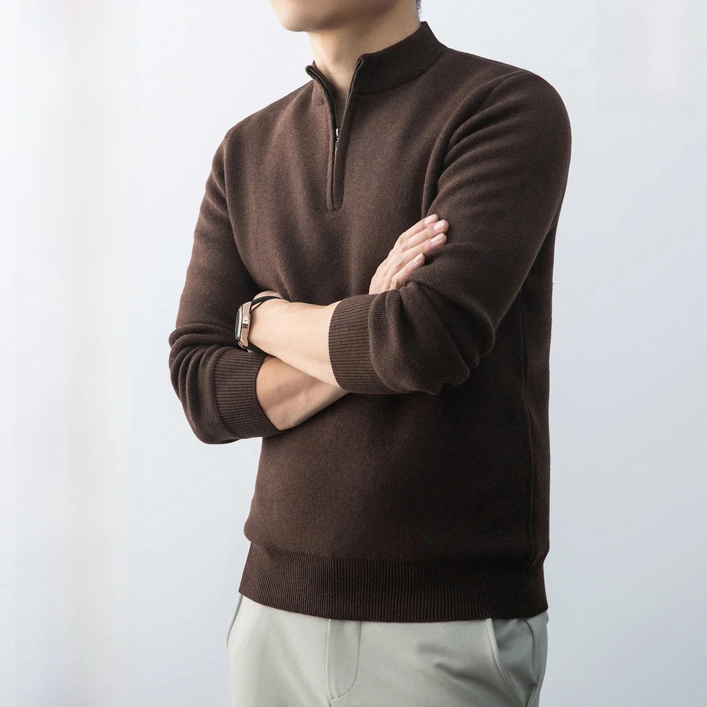 Men's Woolen Knitted Sweater f Zipper Fce Lined Thi Warm Base Layer Casual Sle Winter Autumn Faion Men's Wear
Men's Woolen Knitted Sweater f Zipper Fce Lined Thi Warm Base Layer Casual Sle Winter Autumn Faion Men's Wear