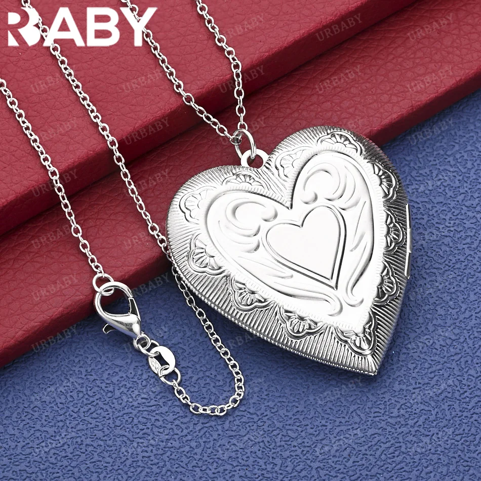 URBABY 40-75cm 925 Sterling Silver Heart Pendant Necklace Creativity Gifts Street All-match Party And Daily Wear
URBABY 40-75cm 925 Sterling Silver Heart Pendant Necklace Creativity Gifts Street All-match Party And Daily Wear