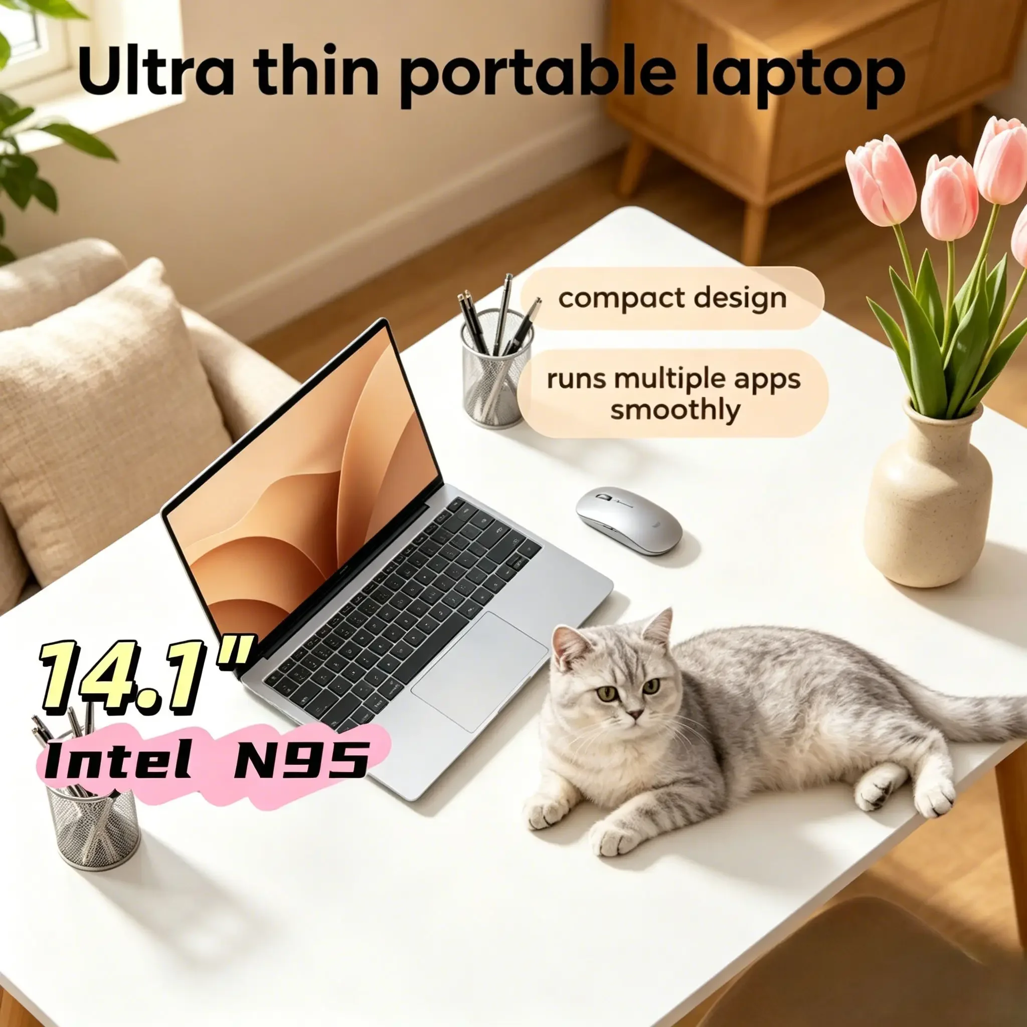 2026 New 14.1" Slim Laptop N95 120Hz FHD IPS Display Backlit Keyboard 16GB/32GB SSD Windows 11
2026 New 14.1" Slim Laptop N95 120Hz FHD IPS Display Backlit Keyboard 16GB/32GB SSD Windows 11