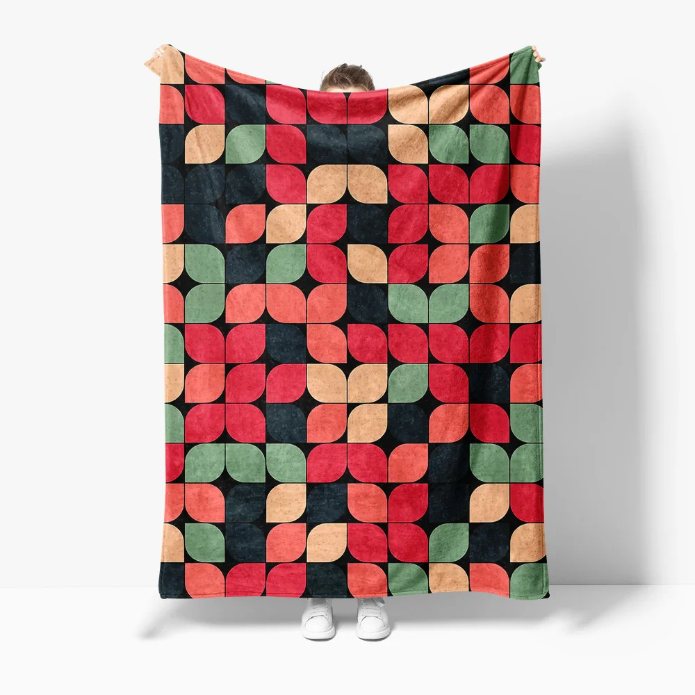 Vivid Geometric Pattern Fleece Blanket Sofa Bed Throw for Living Room Bedroom Kids Teen Decor Gift
Vivid Geometric Pattern Fleece Blanket Sofa Bed Throw for Living Room Bedroom Kids Teen Decor Gift