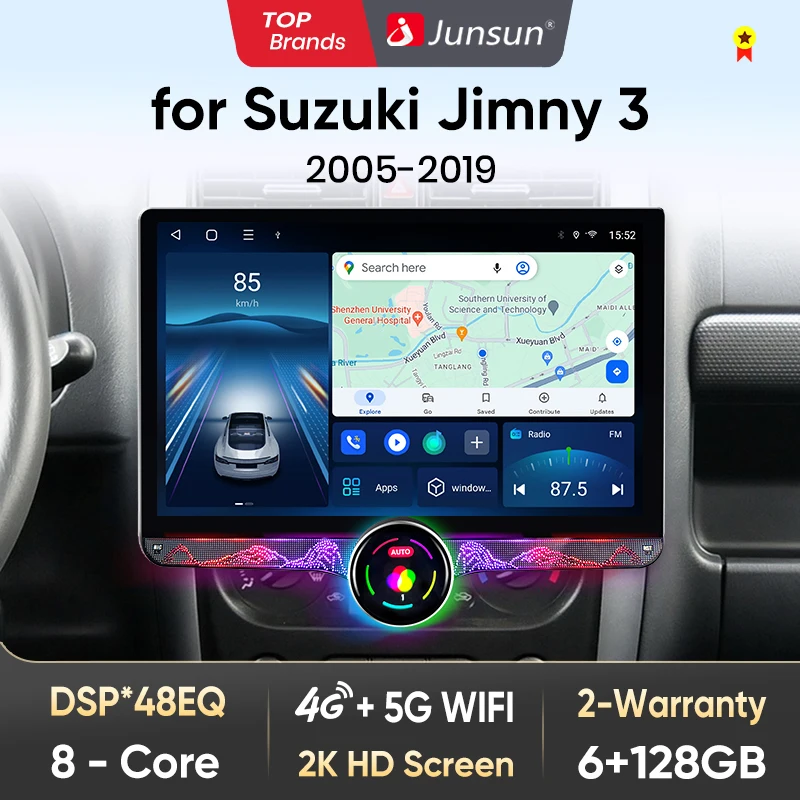 Junsun V1 AI Voice Wireless CarPlay Android Auto Radio for Suzuki Jimny 3 2005-2019 4G Car Multimedia GPS 2din autoradio
Junsun V1 AI Voice Wireless CarPlay Android Auto Radio for Suzuki Jimny 3 2005-2019 4G Car Multimedia GPS 2din autoradio