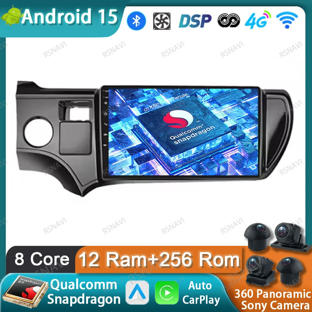 Автомобильное радио Android 15 для Toyota Aqua Prius C 2011-2017 WIFI + 4G головное устройство Qualcomm Systems IPS Snapdragon навигация беспроводной DSP
Автомобильное радио Android 15 для Toyota Aqua Prius C 2011-2017 WIFI + 4G головное устройство Qualcomm Systems IPS Snapdragon навигация беспроводной DSP