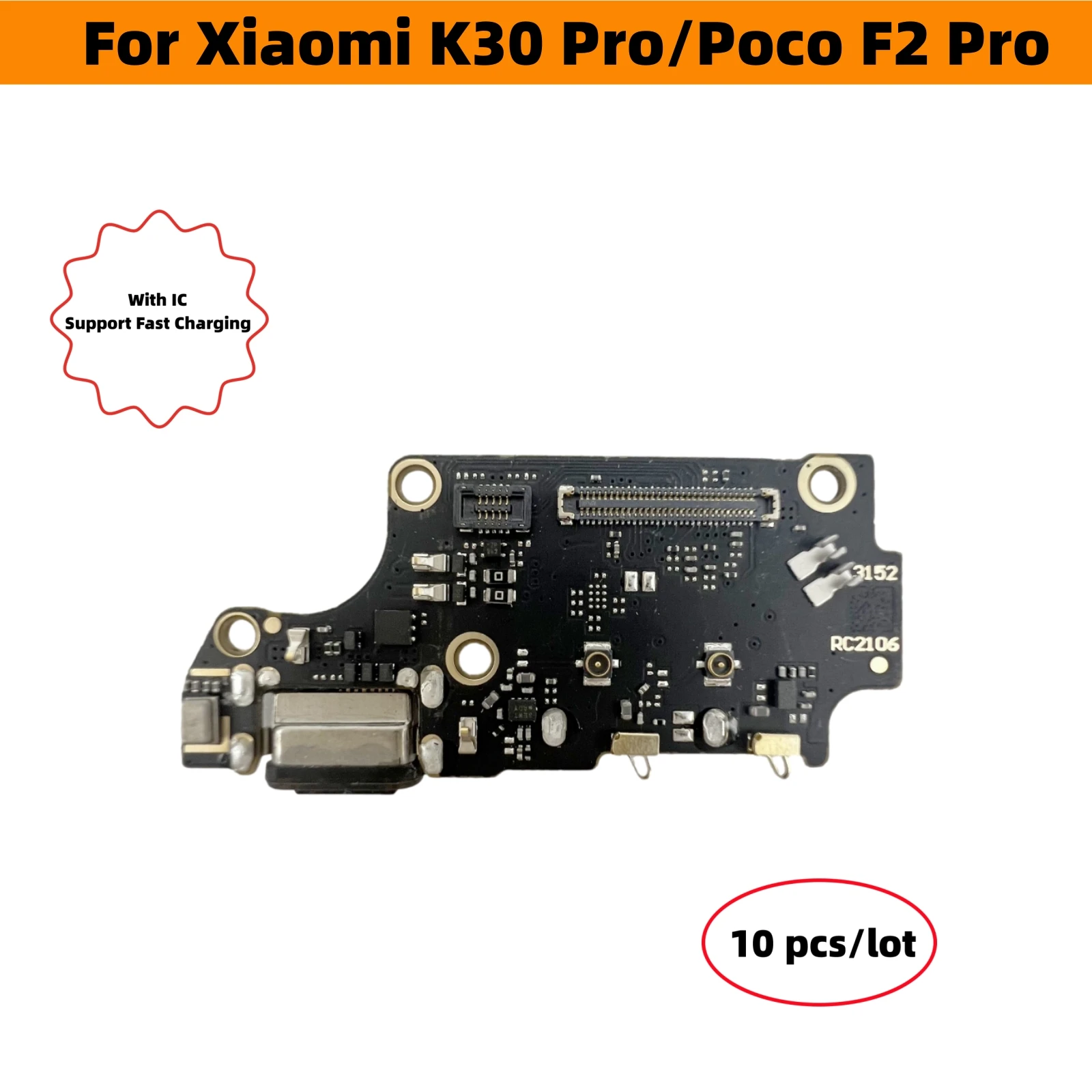 10 Pcs/Lot USB Charger Dock Flex Cable Connector Board Charging Port Replacement Parts For Xiaomi Poco F2 K30 Pro
10 Pcs/Lot USB Charger Dock Flex Cable Connector Board Charging Port Replacement Parts For Xiaomi Poco F2 K30 Pro
