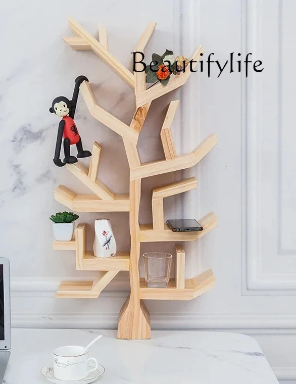 Nordic creative solid wood decoration bookshelf tree art living room study decoration office display
Nordic creative solid wood decoration bookshelf tree art living room study decoration office display