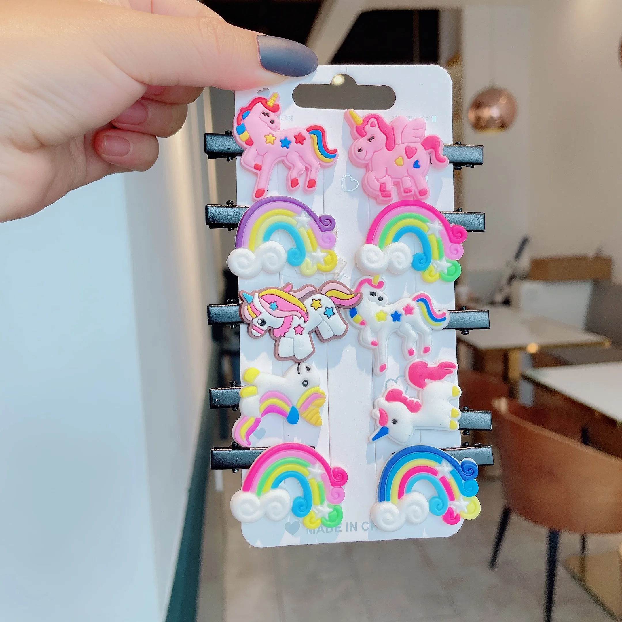 Rainbow Lollipop Hair Clip Set Baby Broken Hair Clip Headwear Internet Celebrity Bangs Clip Styling Clip Hair Clip for Women
Rainbow Lollipop Hair Clip Set Baby Broken Hair Clip Headwear Internet Celebrity Bangs Clip Styling Clip Hair Clip for Women