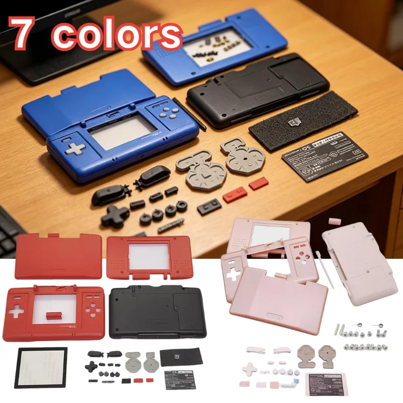 7 color Full Housing Shell Case Replacement for Nintendo DS Complete Repair Kit with Buttons Tools DS Console Repair Housing Kit
7 color Full Housing Shell Case Replacement for Nintendo DS Complete Repair Kit with Buttons Tools DS Console Repair Housing Kit