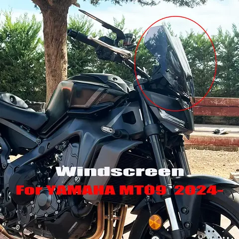 NEW Motorcycle Front Windshield Sport Screen Windscreen Deflector For Yamaha MT09 MT-09 MT 09 2024- Accessories