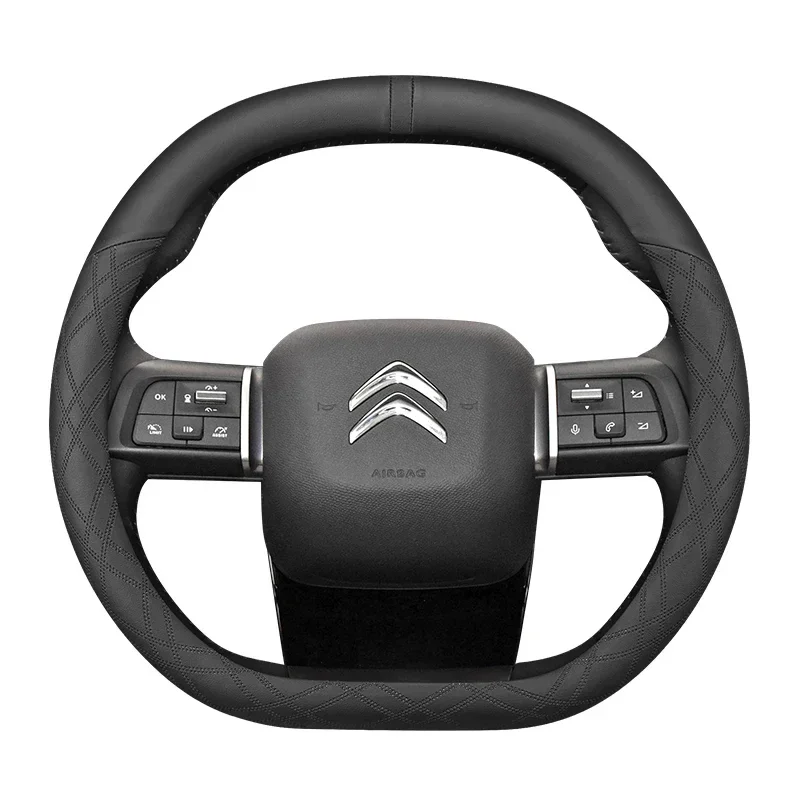 Steering Wheel Cover for Citroen C5X C5 Aircross Universal Double D-type Car Accessories Genuine Leather Non-slip Sweatproof
Steering Wheel Cover for Citroen C5X C5 Aircross Universal Double D-type Car Accessories Genuine Leather Non-slip Sweatproof