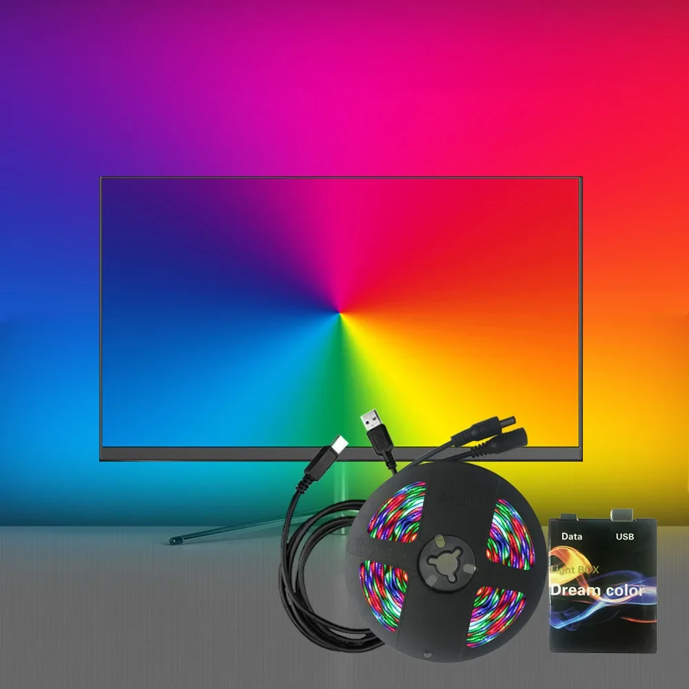 5 в светодиодсветодиодный подсветка 5050 RGB ambibox избыточный Компьютерный дисплей ЖК-экран синхронизация времени подсветильник ка атмосферсветильник световой диапазон
5 в светодиодсветодиодный подсветка 5050 RGB ambibox избыточный Компьютерный дисплей ЖК-экран синхронизация времени подсветильник ка атмосферсветильник световой диапазон