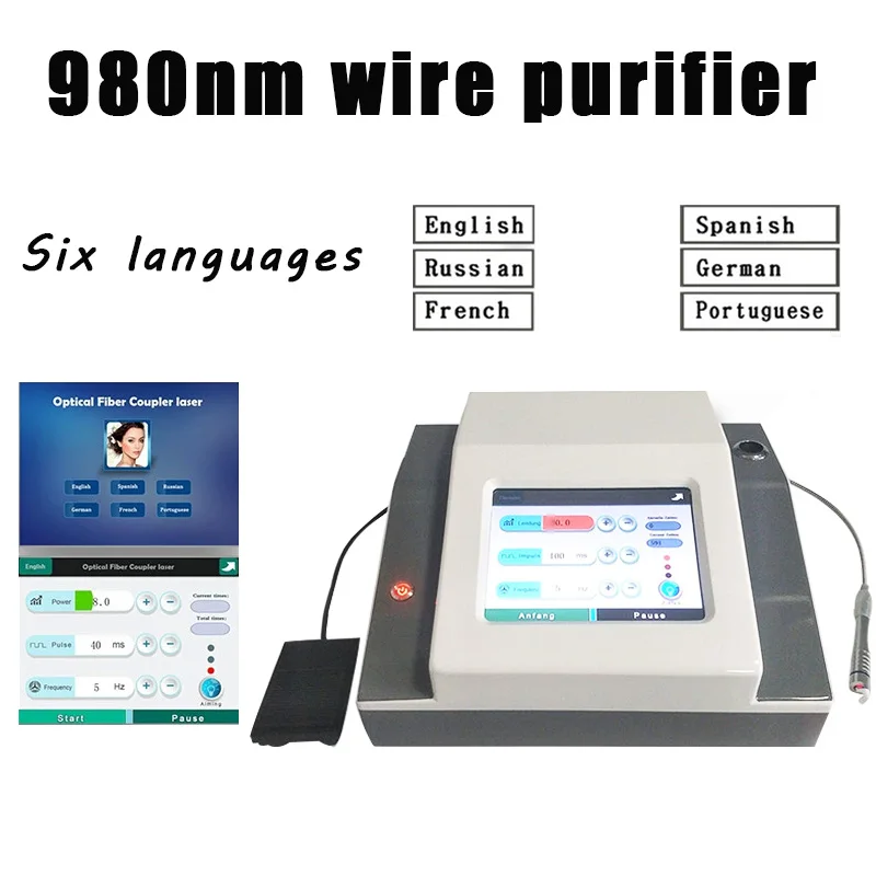 980nm Hair Purifier For Removing Red Blood Vessels, Calming The Skin, And Reducing Facial Blood Vessels
980nm Hair Purifier For Removing Red Blood Vessels, Calming The Skin, And Reducing Facial Blood Vessels