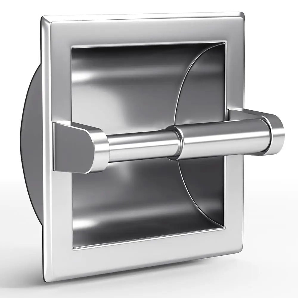Smack Polished Chrome Recessed Toilet Paper Holder, Bathroom Wall Mount Recessed Toilet Tissue Roll Paper Holder Include Rear
Smack Polished Chrome Recessed Toilet Paper Holder, Bathroom Wall Mount Recessed Toilet Tissue Roll Paper Holder Include Rear