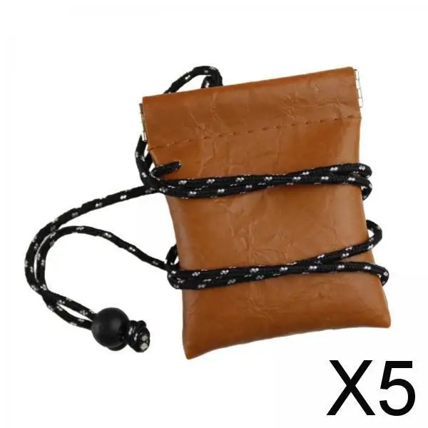 5xhanging Шейная сумка, сумка для ключей, маленький кошелек, сумка для хранения для мужчин и женщин, цвет коричневый
5xhanging Шейная сумка, сумка для ключей, маленький кошелек, сумка для хранения для мужчин и женщин, цвет коричневый