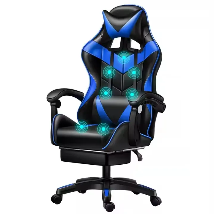 High Back Cheap Office PU Leather Computer Silla Gamer Massage Racing Gaming Chair With Footrest
High Back Cheap Office PU Leather Computer Silla Gamer Massage Racing Gaming Chair With Footrest