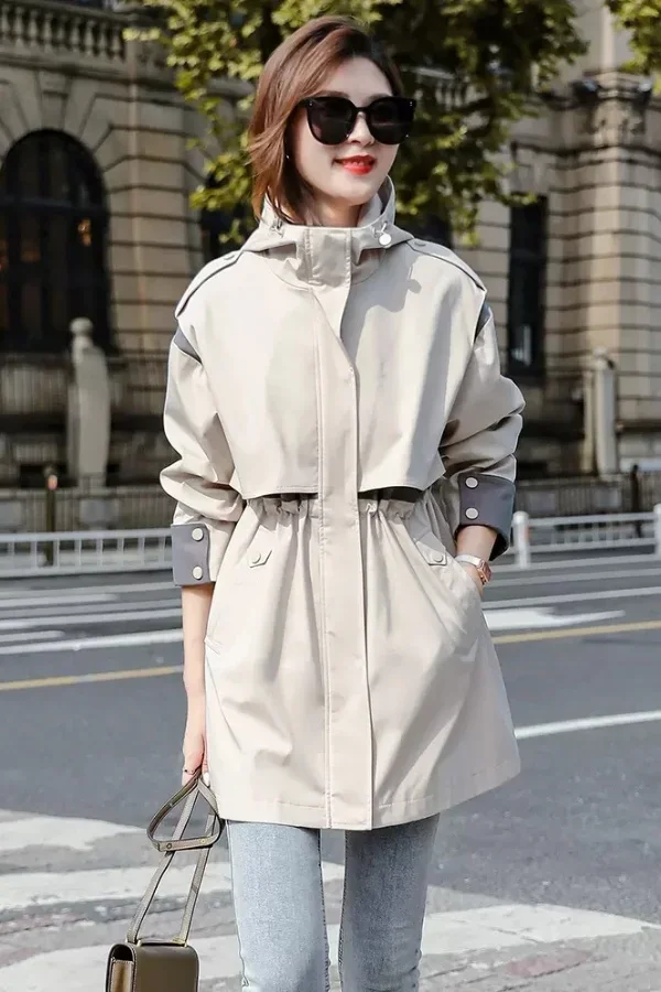 Woman Trench Coat Maillard Mujer Front Artsy All-Match Outfit Baggy Trenches Bf Zip-Up Two-Button Petite Detachable Season Cuff
Woman Trench Coat Maillard Mujer Front Artsy All-Match Outfit Baggy Trenches Bf Zip-Up Two-Button Petite Detachable Season Cuff