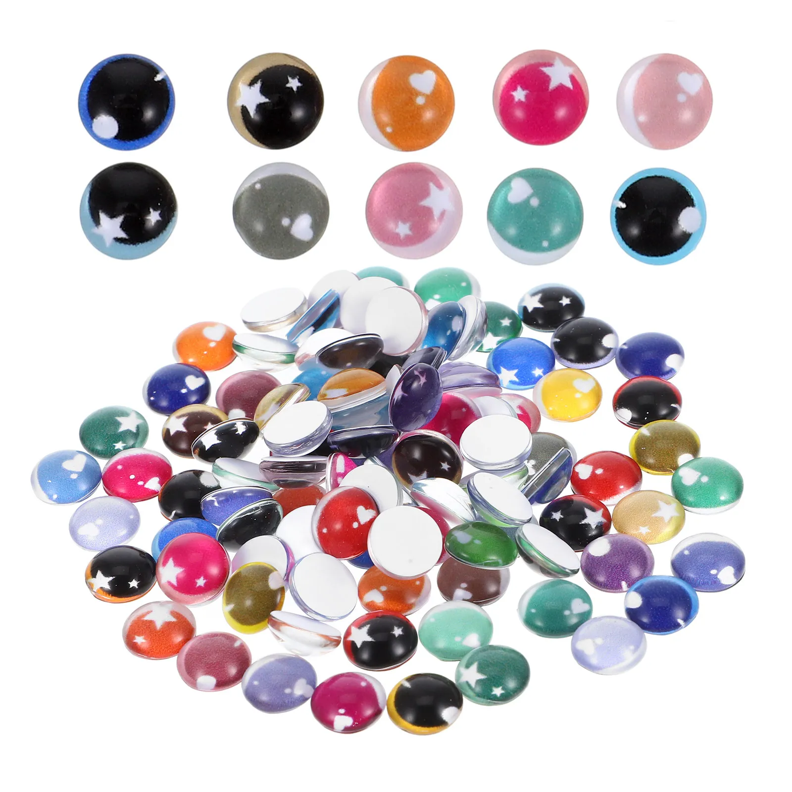 100Pcs Crystal Glass Flatback Eyes Realistic Eye Cabochons for DIY Stuffed Animals Crochet Puppets Bear Making Supplies 8Mm
100Pcs Crystal Glass Flatback Eyes Realistic Eye Cabochons for DIY Stuffed Animals Crochet Puppets Bear Making Supplies 8Mm