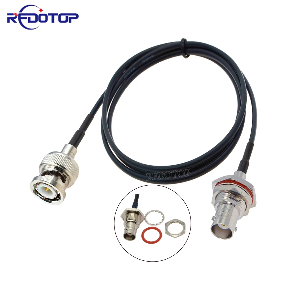BNC Male to Waterproof BNC Female Connector Cable RG-174 50 Ohm Pigtail RF Coaxial Extension Cord Jumper for CCTV Camera
BNC Male to Waterproof BNC Female Connector Cable RG-174 50 Ohm Pigtail RF Coaxial Extension Cord Jumper for CCTV Camera