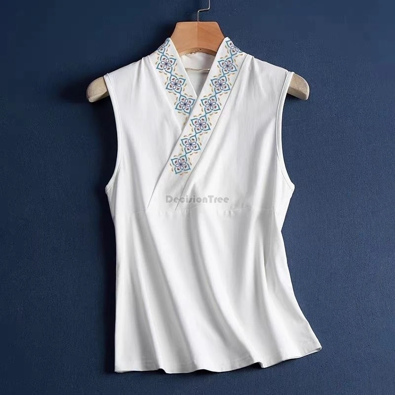 2026 new chinese retro ancient style women men sleeveless cross collar hanfu top inner layer printed large size hanfu shirt top
2026 new chinese retro ancient style women men sleeveless cross collar hanfu top inner layer printed large size hanfu shirt top