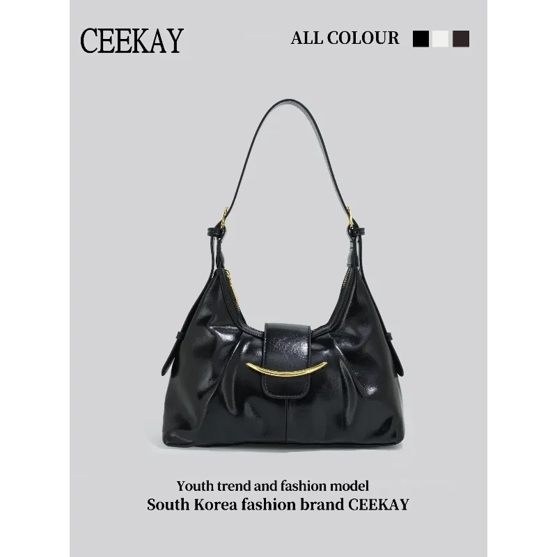 Новая блестящая сумка CEEKAY 2026 года, винтажная наплечная сумка с замком-полумесяцем и драпировкой, стильная женская сумка
Новая блестящая сумка CEEKAY 2026 года, винтажная наплечная сумка с замком-полумесяцем и драпировкой, стильная женская сумка
