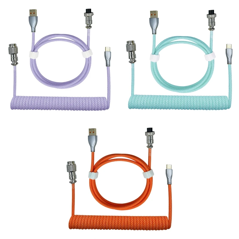 A22R-Type-C To USB Data Cable Mechanical Keyboard Coiled Cable Airline Cable Gaming Keyboard Cable Spring Cable
A22R-Type-C To USB Data Cable Mechanical Keyboard Coiled Cable Airline Cable Gaming Keyboard Cable Spring Cable