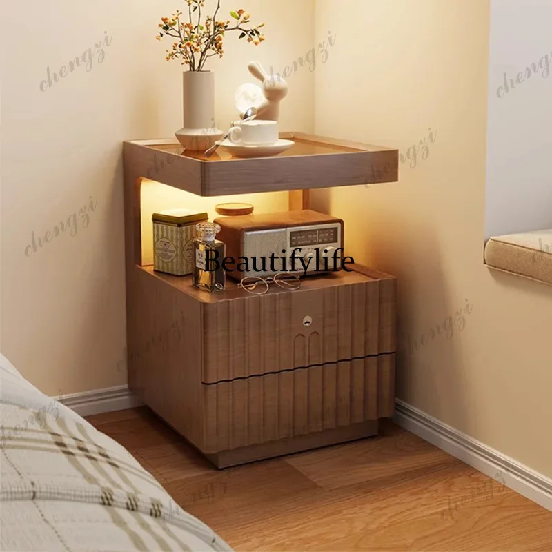 F182 Nightstand Bedroom Cabinets Drawers Luxury Bedside Table Storage Organizer Mesitas De Noche Space Saving Furniture
F182 Nightstand Bedroom Cabinets Drawers Luxury Bedside Table Storage Organizer Mesitas De Noche Space Saving Furniture