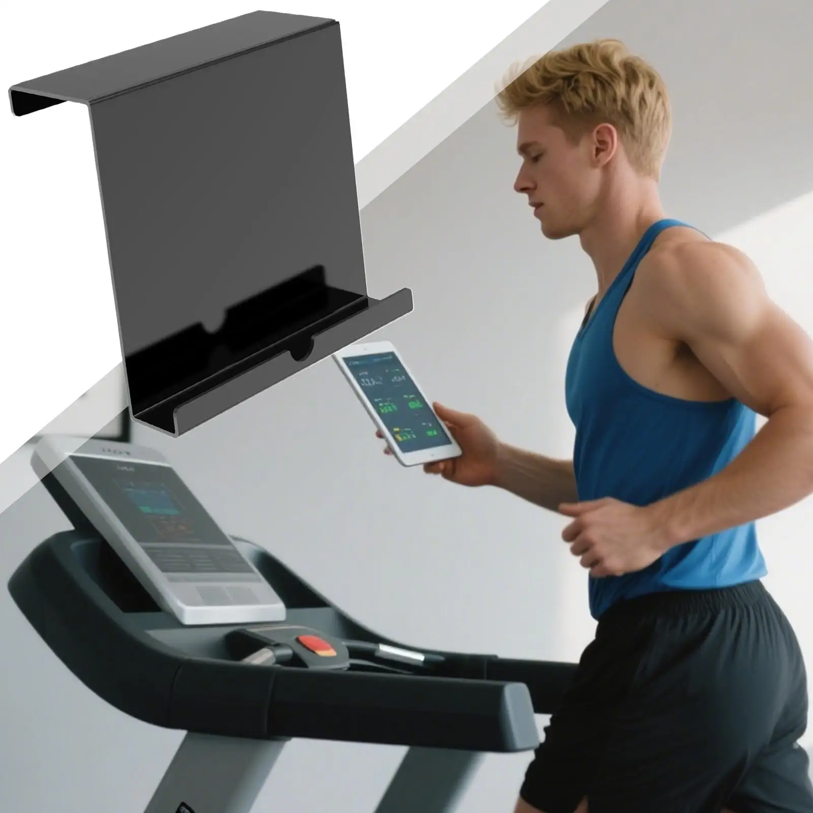 Treadmill Tablet Holder Acrylic Tablet Holder Bracket Mount Desk Attachment Clamp for Fitness Exercise Work Study Stationary
Treadmill Tablet Holder Acrylic Tablet Holder Bracket Mount Desk Attachment Clamp for Fitness Exercise Work Study Stationary