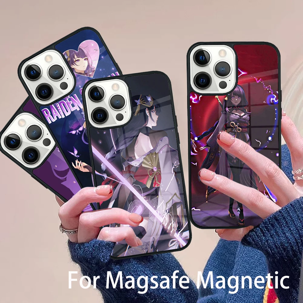 Genshin Impact Raiden Shogun Phone Case Magesafe Magnetic Wireless Charge Cover For IPhone 16 11 12 13 14 15 Pro Max Plus Mini
Genshin Impact Raiden Shogun Phone Case Magesafe Magnetic Wireless Charge Cover For IPhone 16 11 12 13 14 15 Pro Max Plus Mini