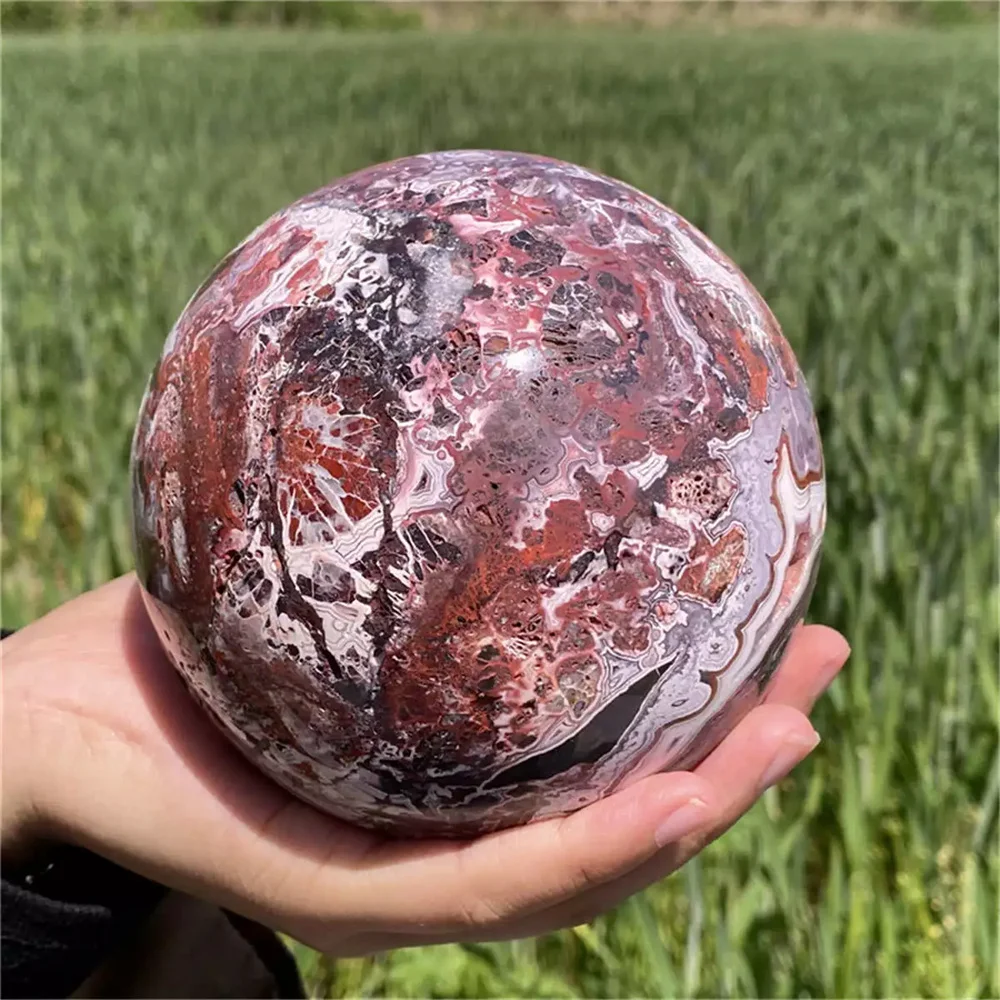 Natural Mexican Agate Crystal Sphere, Reiki Healing, Gifts, Decorations, Room Decorations, Meditation,
Natural Mexican Agate Crystal Sphere, Reiki Healing, Gifts, Decorations, Room Decorations, Meditation,