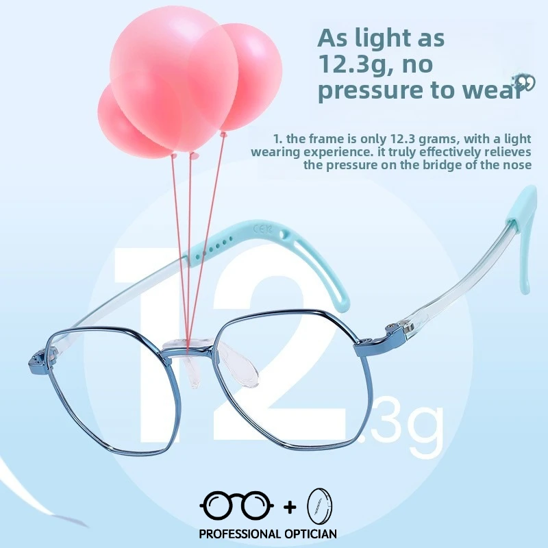 Children Myopia Glasses Boys and Girls Professional Prevention and Control with Anti-blue Light and Anti-radiation Glasses Frame
Children Myopia Glasses Boys and Girls Professional Prevention and Control with Anti-blue Light and Anti-radiation Glasses Frame