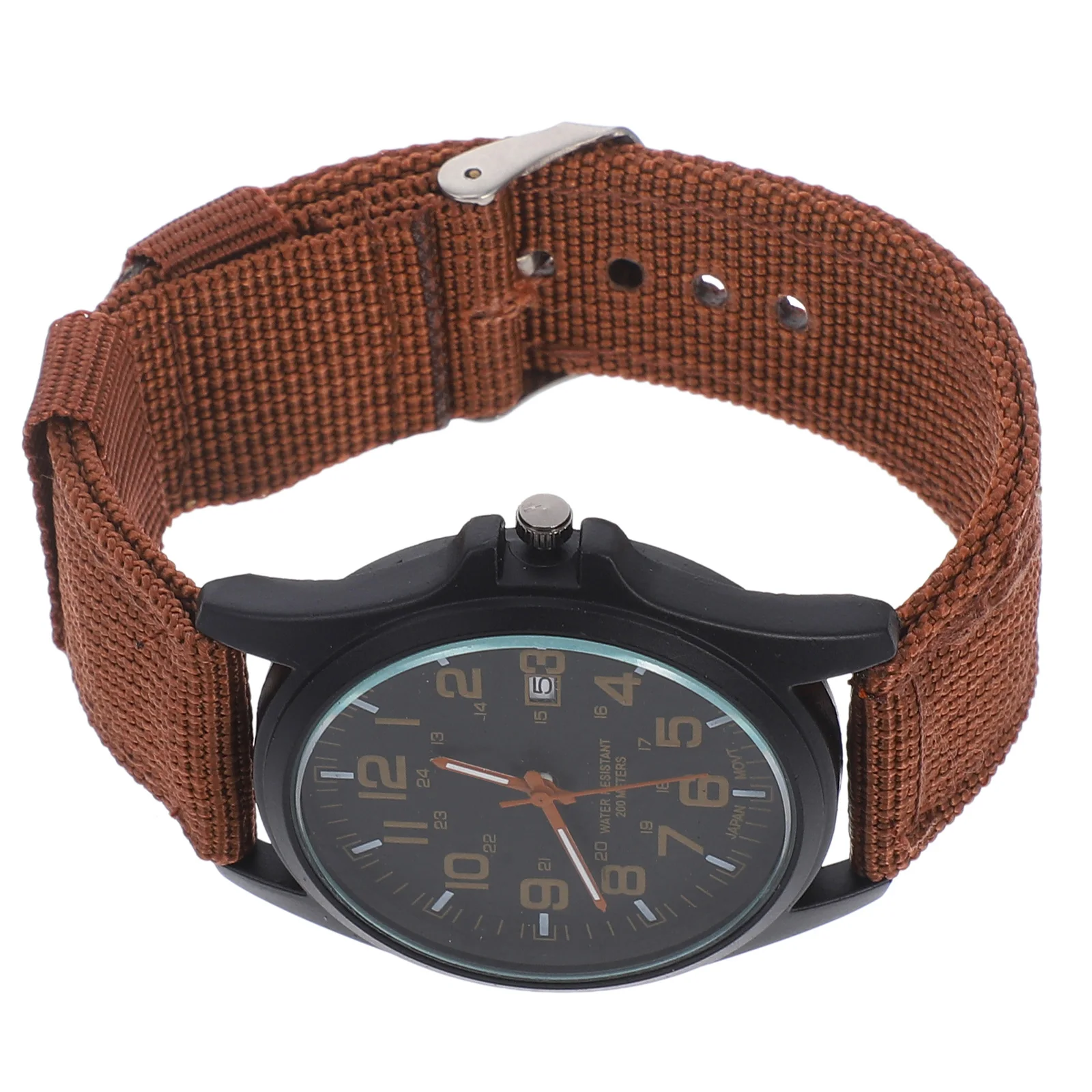 Nylon Strap Quartz Watch Men Wristwatch Brown Male Graduation Birthday Gift Stylish
Nylon Strap Quartz Watch Men Wristwatch Brown Male Graduation Birthday Gift Stylish