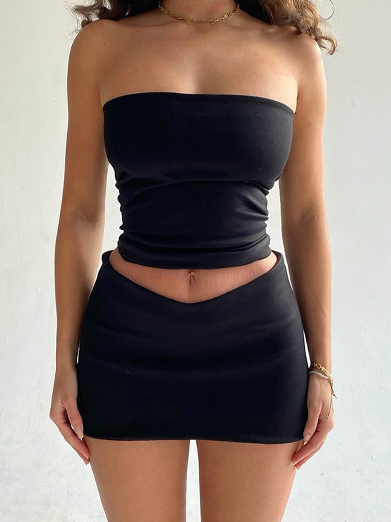 Women Set Outfits Summer Two Piece Set Sleeveless Women Tube Top+Skirts Female 2Pcs Set Casual Streetwear
Women Set Outfits Summer Two Piece Set Sleeveless Women Tube Top+Skirts Female 2Pcs Set Casual Streetwear