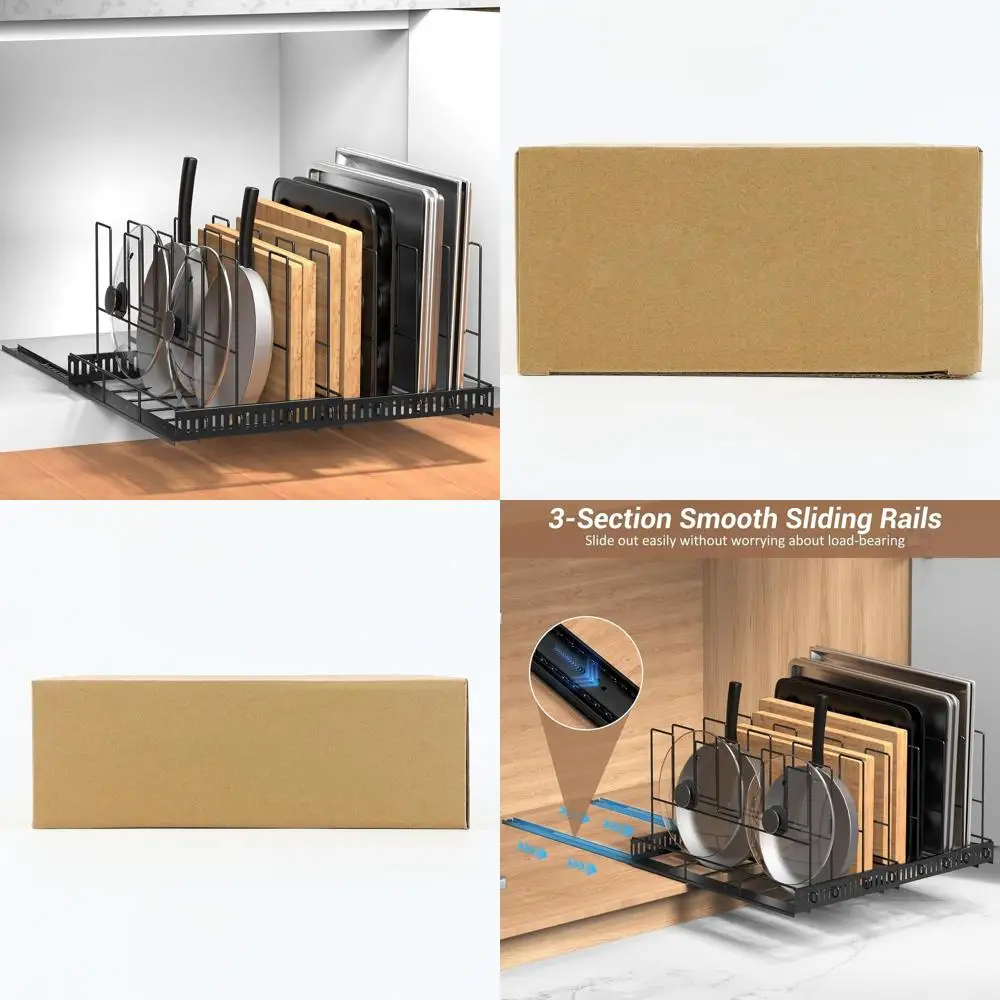 Расширяемый противень и органайзер для печенья, регулируемый держатель разделочной доски, глубокий шкаф для хранения формы для выпечки
Расширяемый противень и органайзер для печенья, регулируемый держатель разделочной доски, глубокий шкаф для хранения формы для выпечки