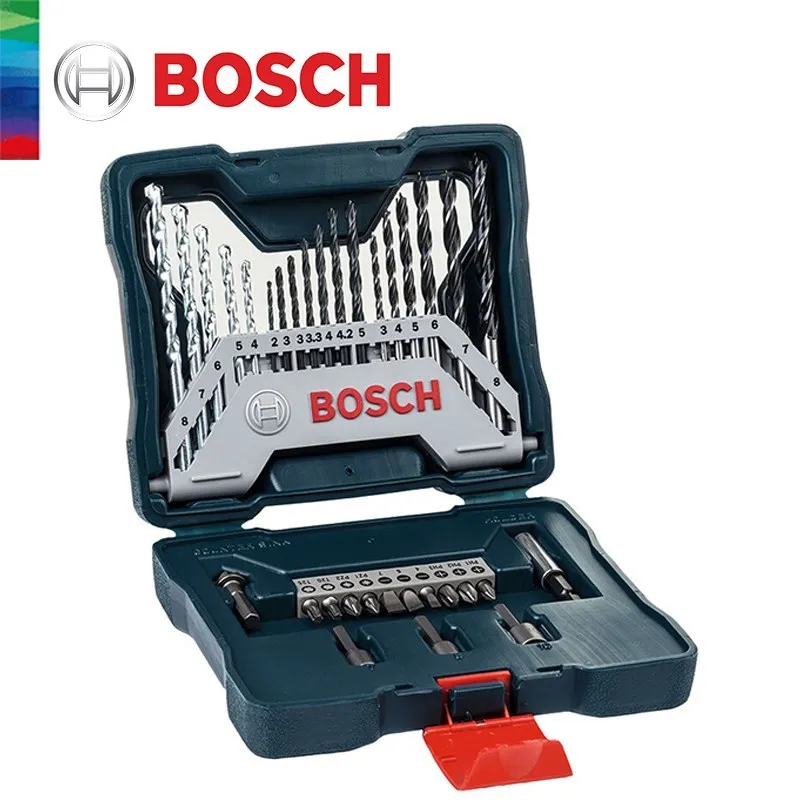 Bosch Original 33 Pcs Twist Drill Combination Metal Drill Bit Masonry Drill Bit Woodworking Drill Bit Screwdriver Head Mixed Set
Bosch Original 33 Pcs Twist Drill Combination Metal Drill Bit Masonry Drill Bit Woodworking Drill Bit Screwdriver Head Mixed Set
