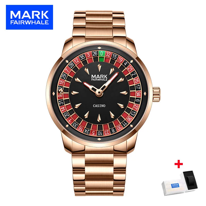 Mark Fairwhale Men Watch Trendy Fashionable Roulette Night Light Pointer Waterproof Quartz Watches for Men
Mark Fairwhale Men Watch Trendy Fashionable Roulette Night Light Pointer Waterproof Quartz Watches for Men