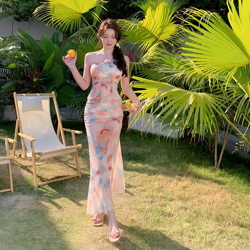 Women's 2026 New Three Piece Bikini Set Elegant Slimming Swimsuit with Long Skirt Beach Vacation Cover Up
Women's 2026 New Three Piece Bikini Set Elegant Slimming Swimsuit with Long Skirt Beach Vacation Cover Up