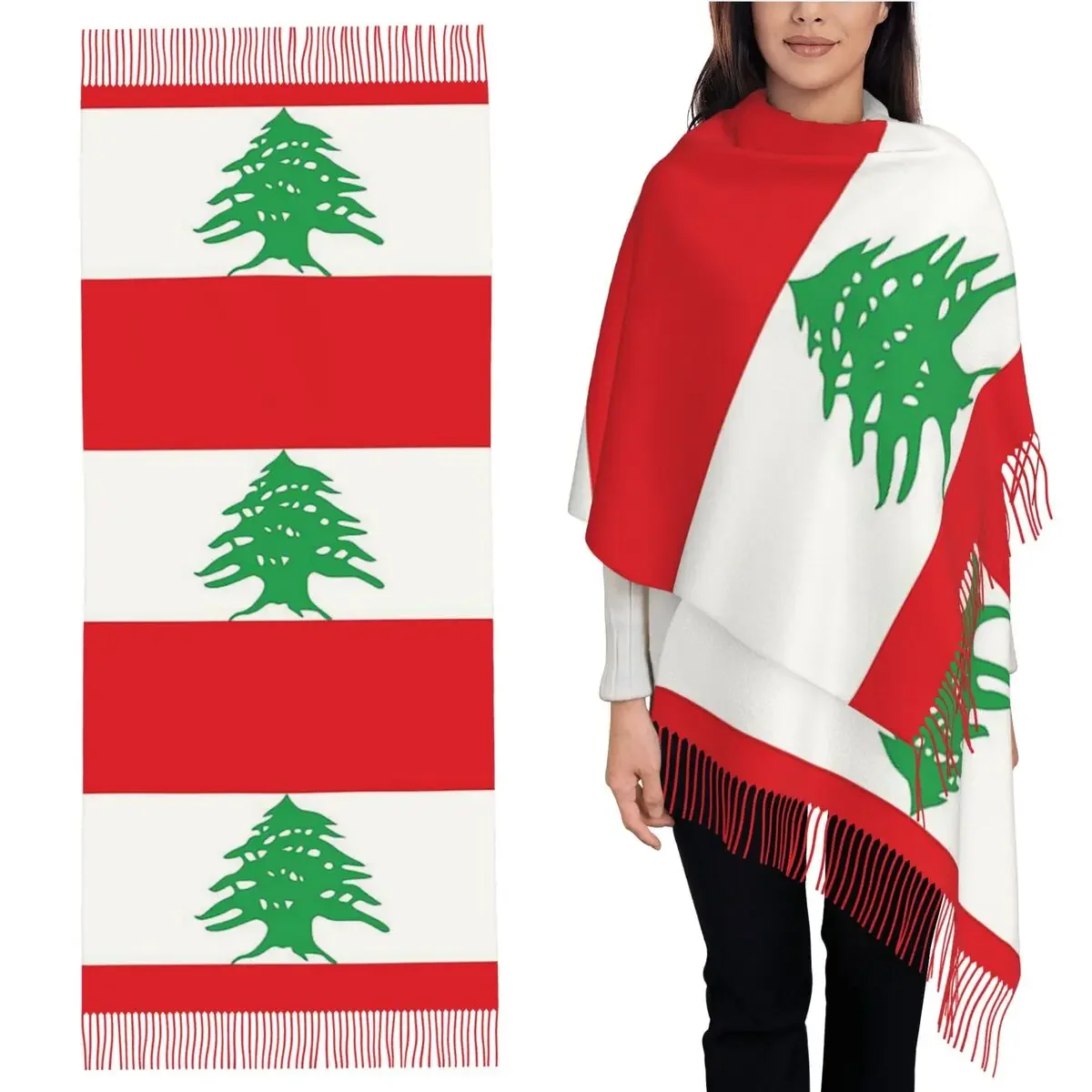 Шарф с флагом Ливана, шарфы с кисточками для женщин, мягкие теплые шали и накидки, большая осенне-зимняя шаль
Шарф с флагом Ливана, шарфы с кисточками для женщин, мягкие теплые шали и накидки, большая осенне-зимняя шаль