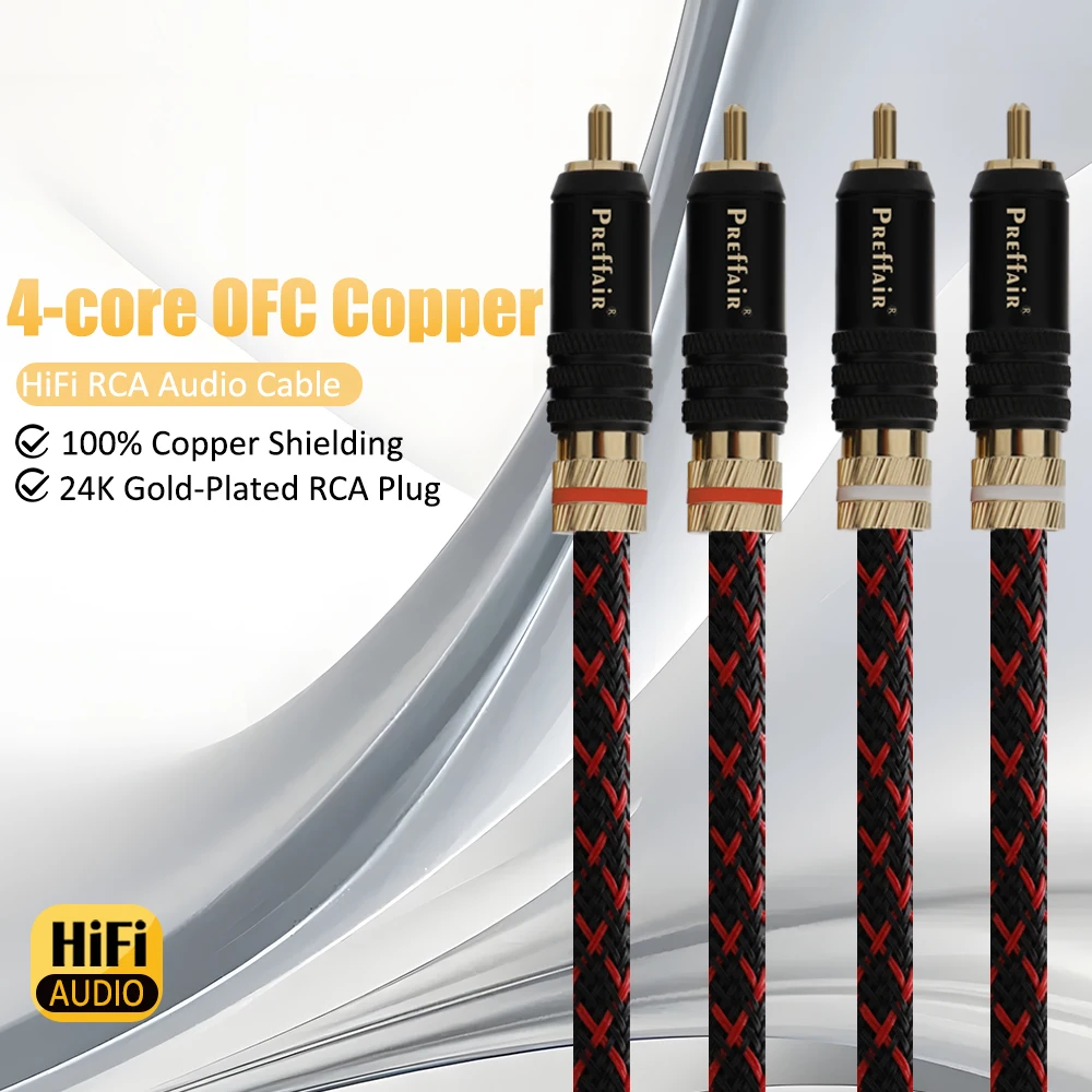 Canare Pair Hi End Audio RCA Cable Stereo A53 Professional RCA extension cable With Tin Sleeves Thickened Amplifier DAC TV Car
Canare Pair Hi End Audio RCA Cable Stereo A53 Professional RCA extension cable With Tin Sleeves Thickened Amplifier DAC TV Car
