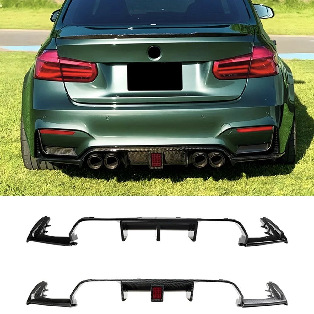 For BMW M3 M4 F80 F81 F82 F83 2014-2019 Car Rear Bumper Black Diffuser Splitter Spoiler With Iight LED Exterior Body Kit
For BMW M3 M4 F80 F81 F82 F83 2014-2019 Car Rear Bumper Black Diffuser Splitter Spoiler With Iight LED Exterior Body Kit