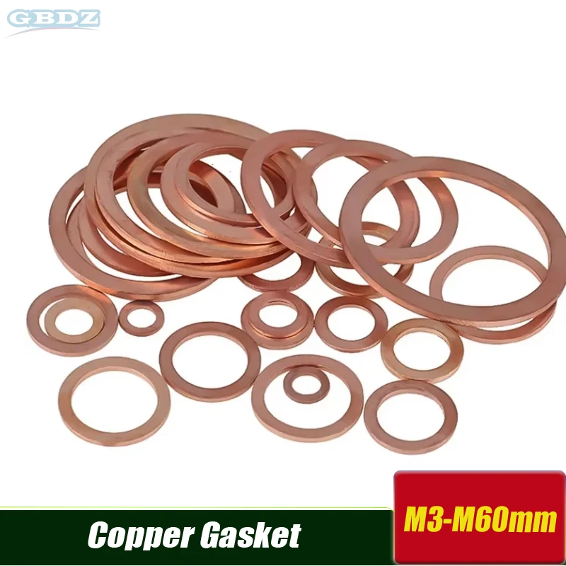 2~100PCS M3 M4 M5 M6 M8 M10 M12 M14~M60 Solid Pure Copper Oil Plugs Washer o-ring Gasket Motorcycle Sump Flat Sealing Spacers
2~100PCS M3 M4 M5 M6 M8 M10 M12 M14~M60 Solid Pure Copper Oil Plugs Washer o-ring Gasket Motorcycle Sump Flat Sealing Spacers