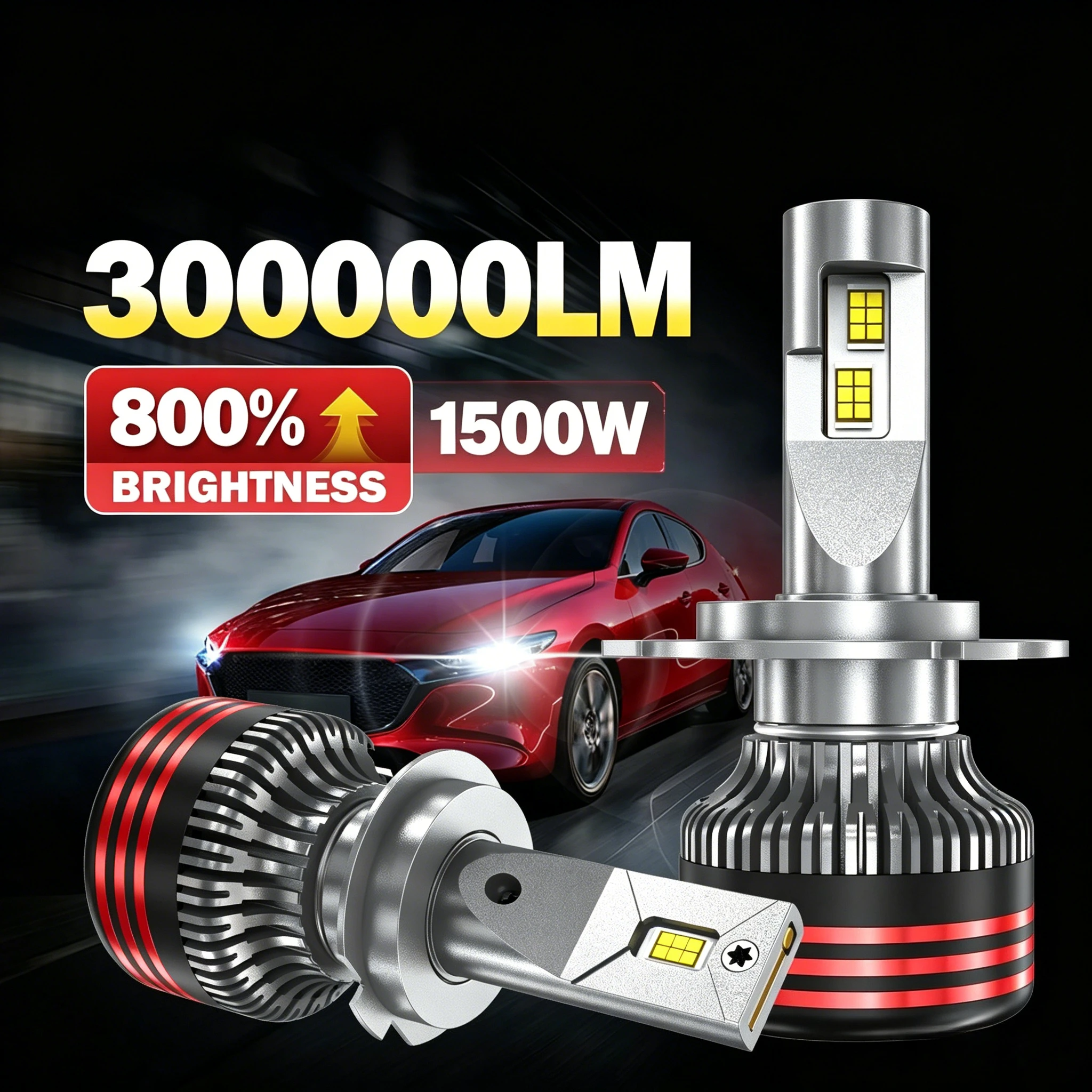 H4 LED Headlights H7 Led bulb 1500W 3000000LM Canbus Car Headlamp H1 H8 9005 9006 HB3 6000K Super Brighter Cool White Bulb 12V
H4 LED Headlights H7 Led bulb 1500W 3000000LM Canbus Car Headlamp H1 H8 9005 9006 HB3 6000K Super Brighter Cool White Bulb 12V