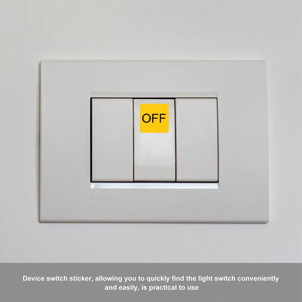 10 Sheets Switch Sticker Pvc Self Adhesive Caution Decal Small Labels For Wall Bedroom Device Warning Stickers Yellow Black
10 Sheets Switch Sticker Pvc Self Adhesive Caution Decal Small Labels For Wall Bedroom Device Warning Stickers Yellow Black